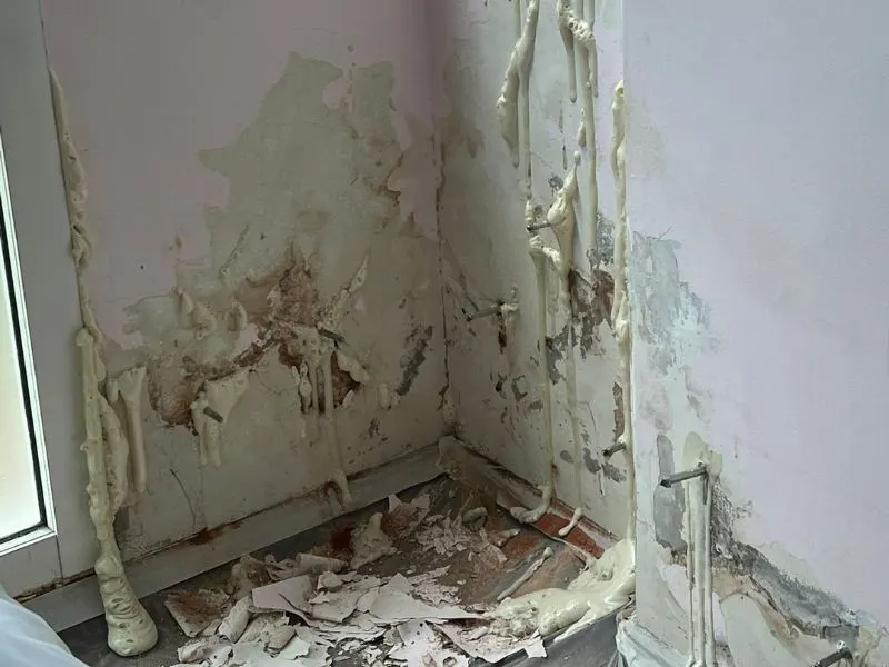 Wall seepage repair