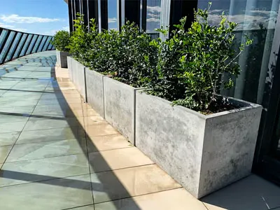 Planter box waterproofing