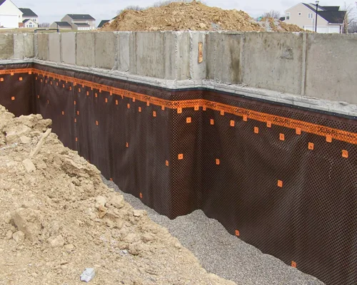 Basement waterproofing membrane