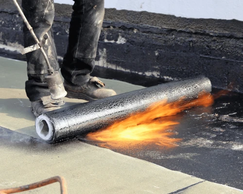 Concrete roof waterproofing membrane