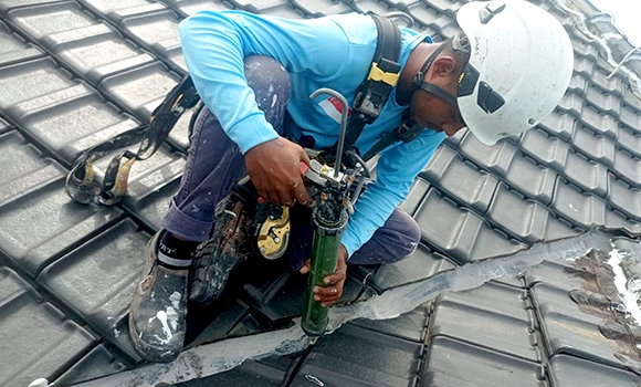 Roof tile waterproofing